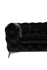 Delilah - Glam Black Fabric Sectional Sofa by VIG Furniture - View 6