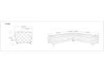 Delilah - Glam Black Fabric Sectional Sofa by VIG Furniture - View 5