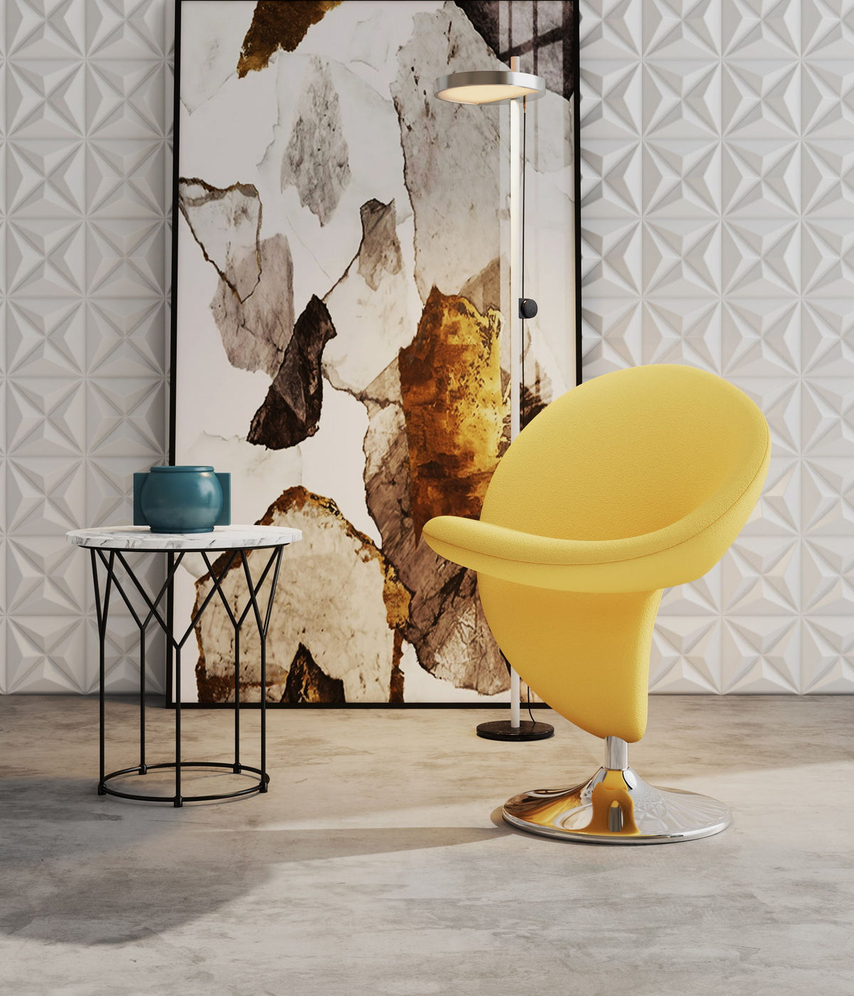 Manhattan Curl - Swivel Lounge Chair