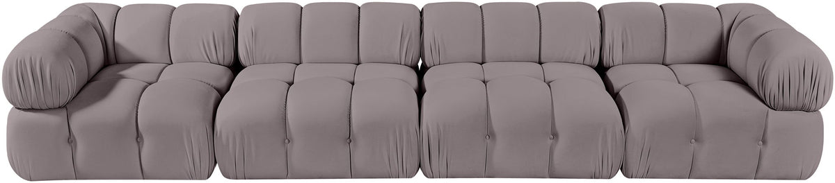Orin - Fabric Velvet 4 Piece Modular Sofa