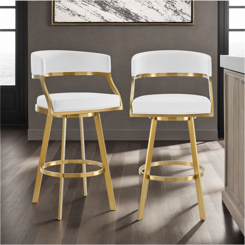 Saturn - Bar Height Bar Stool - Gold