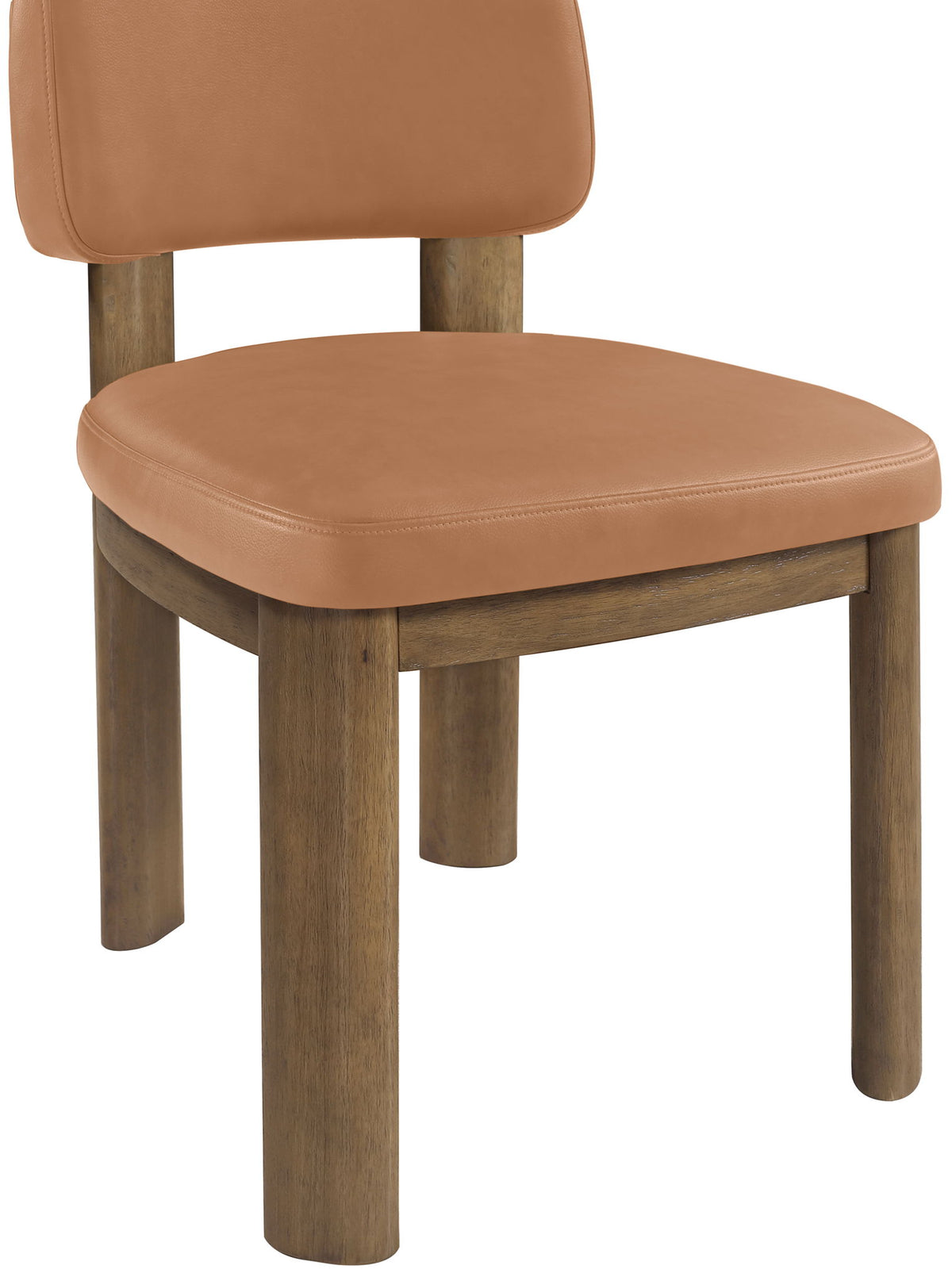 Paloma - Vegan Leather Upholstered Dining Chair (Set of 2) - Brown Frame