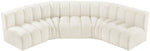 Arc - Velvet 5 Piece U-Shaped Modular Sofa