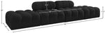 Ames - 4 Piece Boucle Upholstered Modular Sofa With 2 Backless Seats