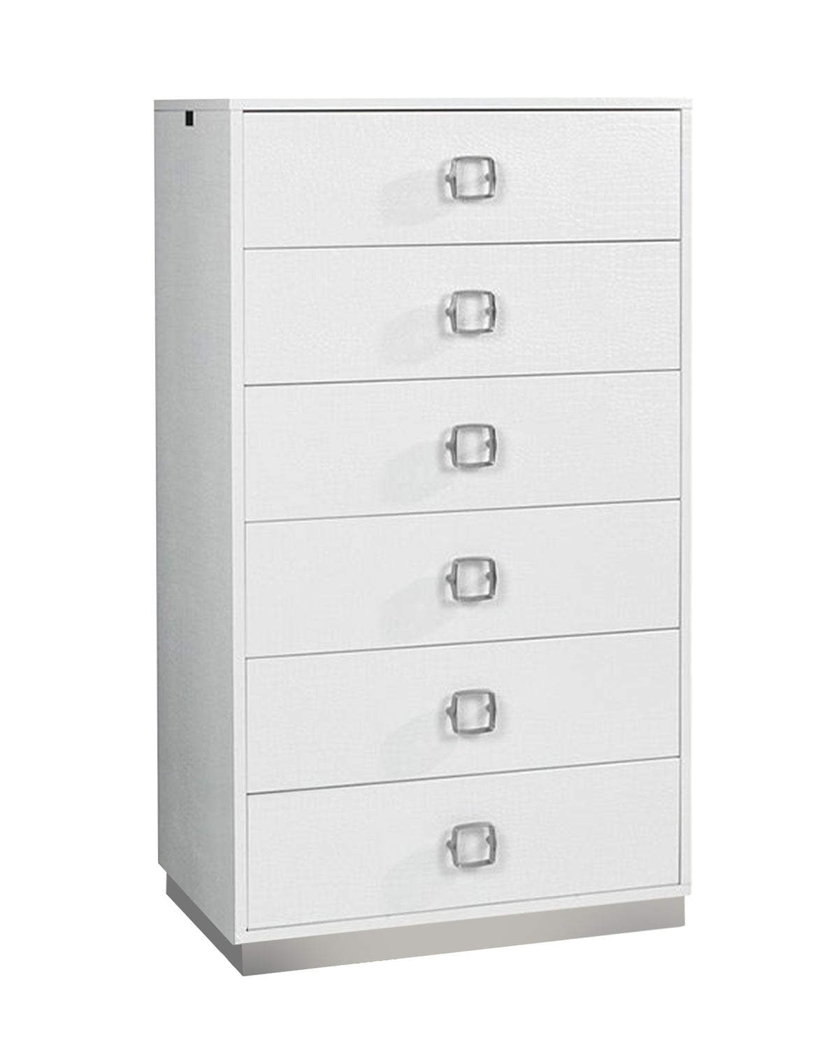 Victoria Modern White Crocodile Lacquer 6-Drawer Chest by VIG Furniture - View 1
