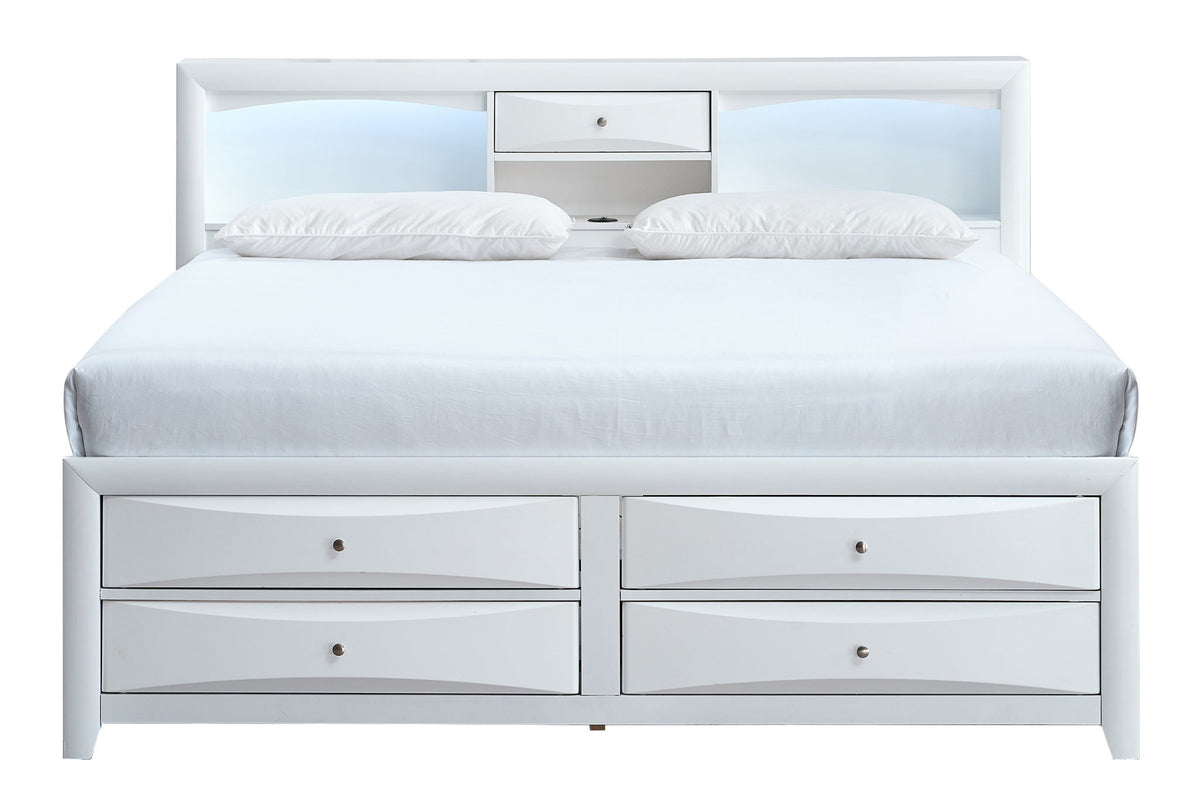 Glory Furniture - Marilla - Storage Bed With Lighting