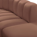 Arc - Faux Leather 5 Piece Corner Modular Sofa