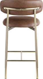 Lupita - Counter Stool With Brushed Gold Frame (Set of 2)