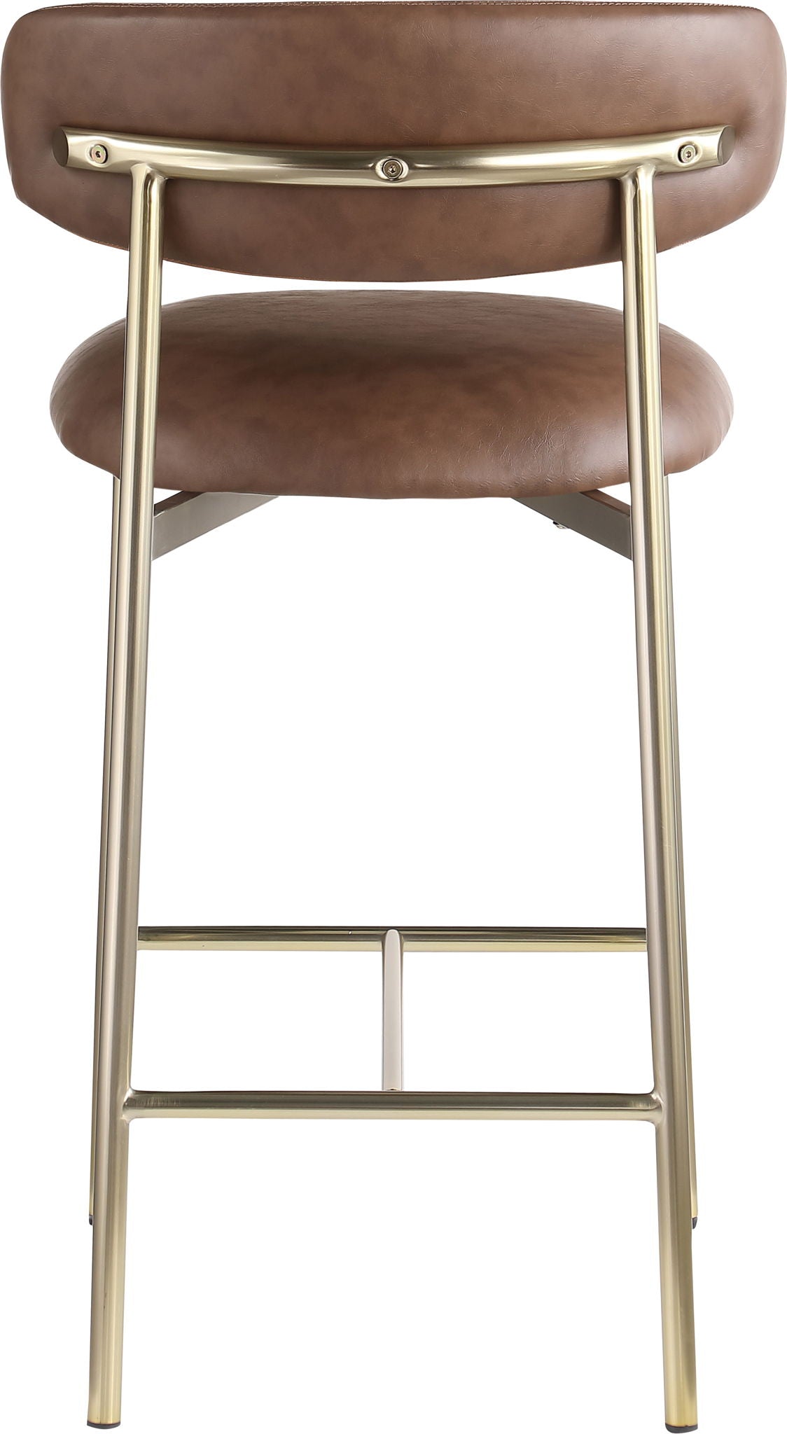 Lupita - Counter Stool With Brushed Gold Frame (Set of 2)