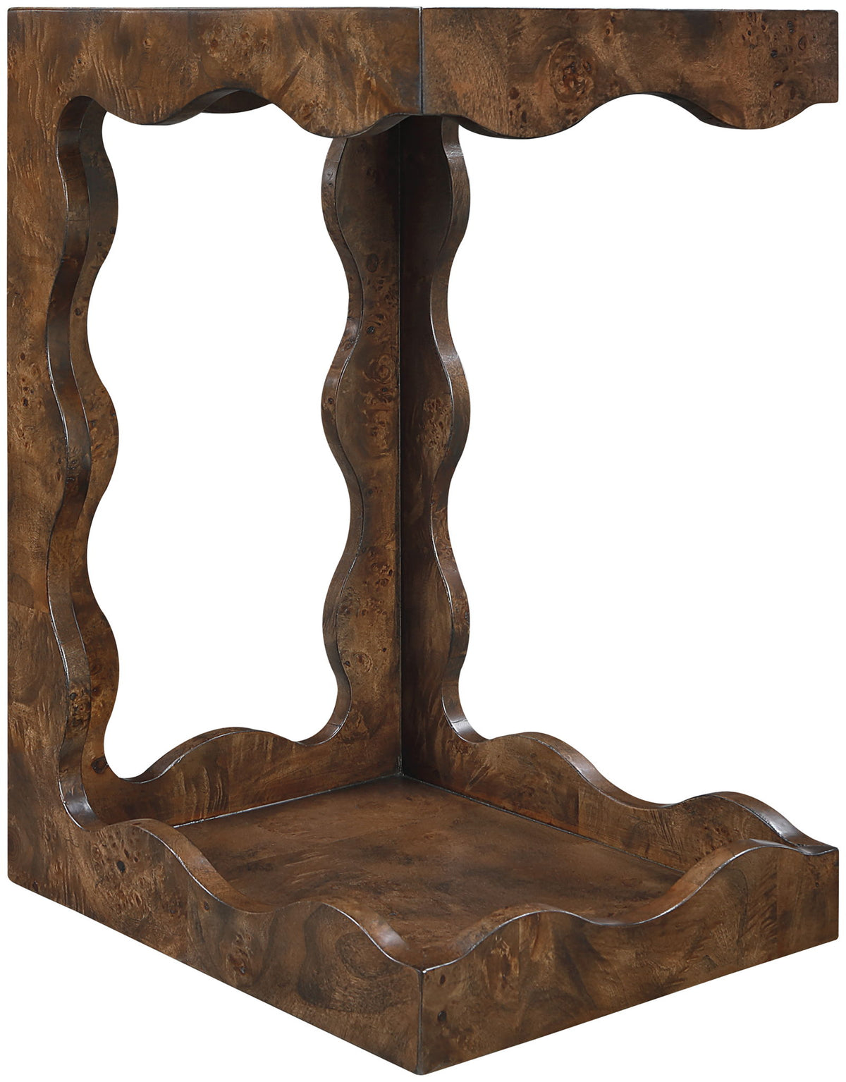 Vassa - Burl Veneer End Table