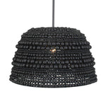 Persephone - Bead 1 Light Pendant - Black