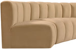 Arc - Velvet 8 Piece U-Shaped Modular Sofa