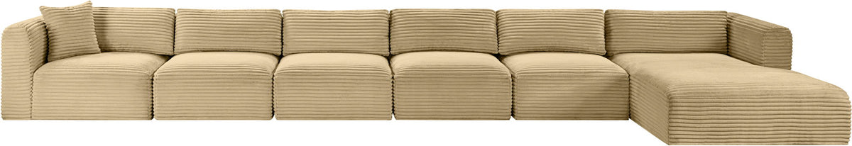 Shaggy - 6 Piece Modular Sectional With Chaise