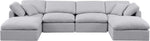 Indulge - Linen 6 Piece Modular Double Chaise Sectional