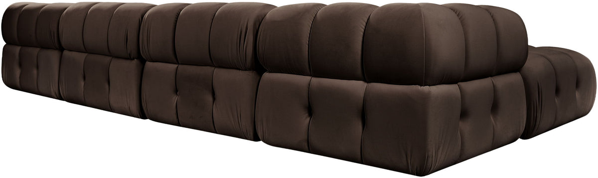 Orin - Velvet 6 Piece Modular Double Chaise Sectional
