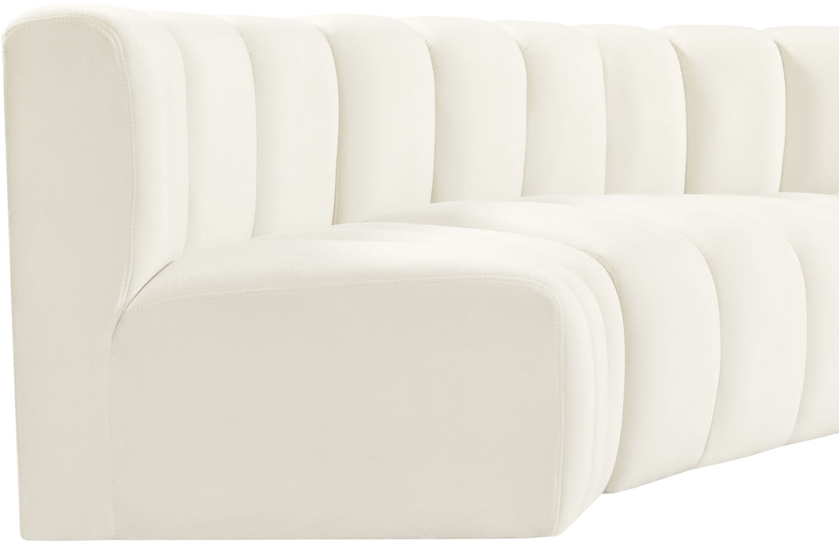 Arc - Velvet 6 Piece U-Shaped Modular Sofa