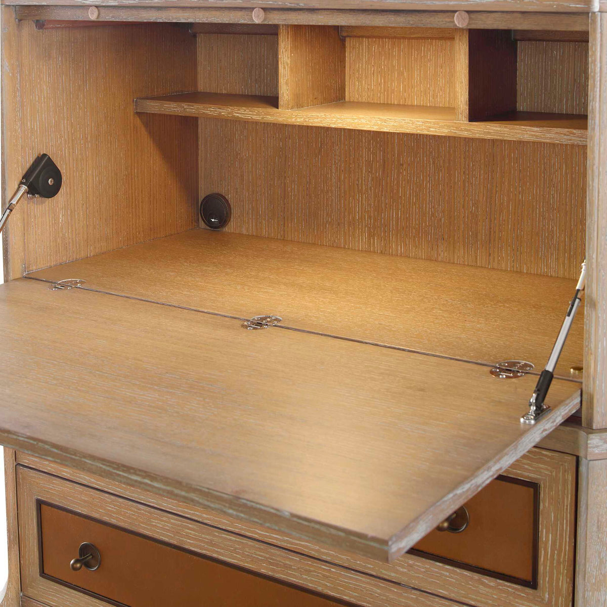 Hide Away - Secretary Desk - Brown / Woodtone
