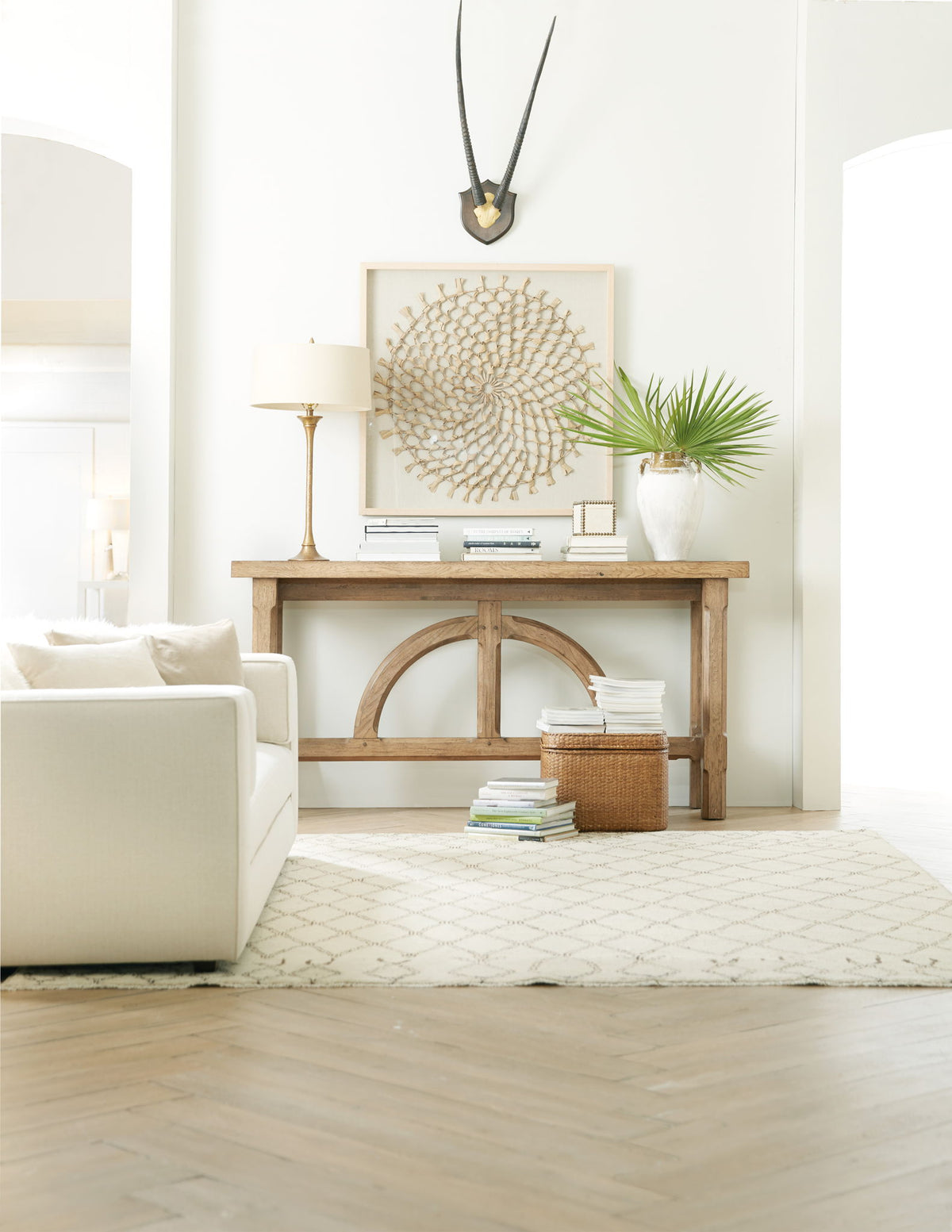 Commerce And Market - Console - Light Wood