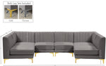 Alina - 6 Piece Modular U-Shaped Sectional