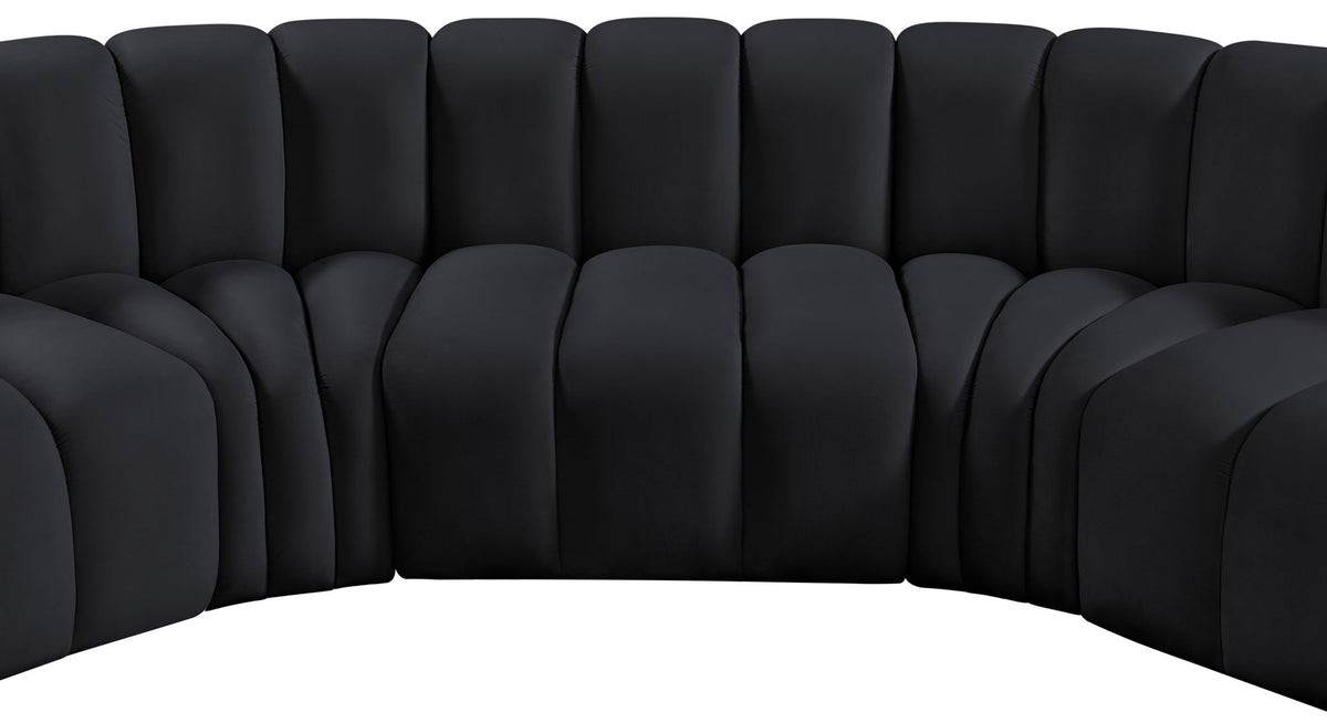 Arc - Velvet 8 Piece U-Shaped Modular Sofa
