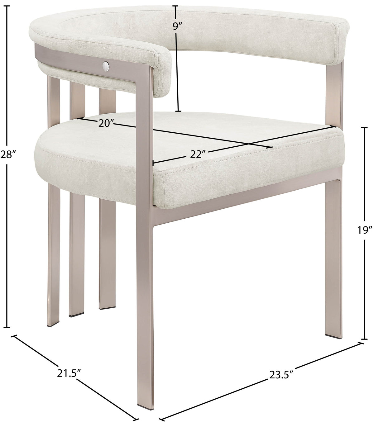 Marcello - Dining Chair (Set of 2) - Stone