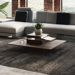 Clarion Mid-Century Walnut and Glass Coffee Table by VIG Furniture - View 2
