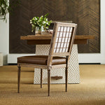 French - Connection Dining Chair (Set of 2) - Brown / White / Woodtone