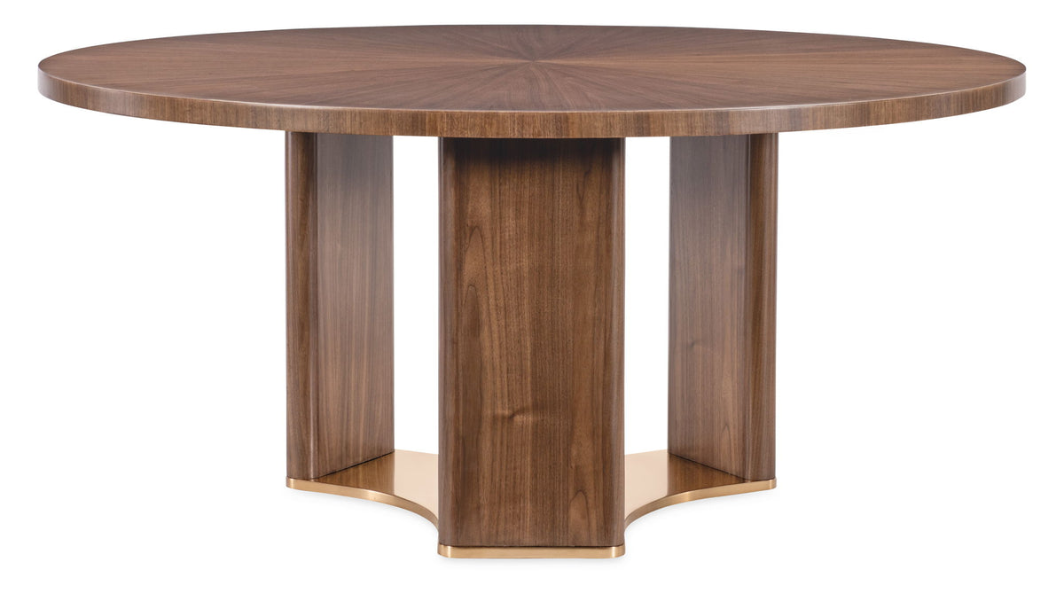 Eleana - Round Dining Table - Medium Wood