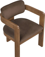 Sacha - Velvet Dining Chair With Brown Base (Set of 2)