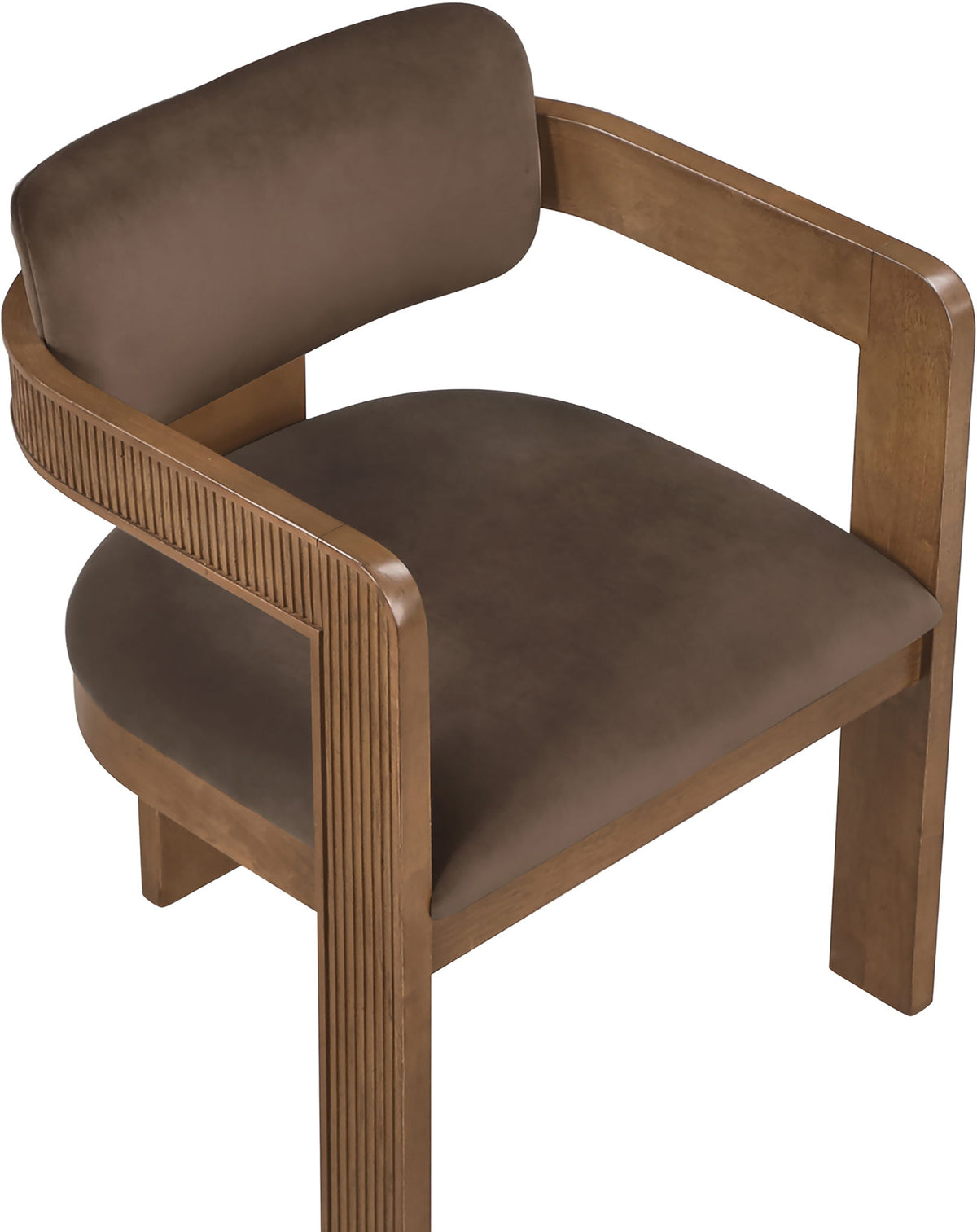 Sacha - Velvet Dining Chair With Brown Base (Set of 2)