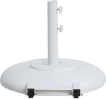 Amalfi - Patio Umbrella - White Base / Light Brown Pole