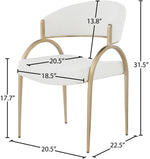 Privet - Dining Chair (Set of 2) - Gold Base