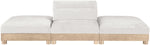 Turin - Chenille Fabric Upholstered Modular Sectional - White