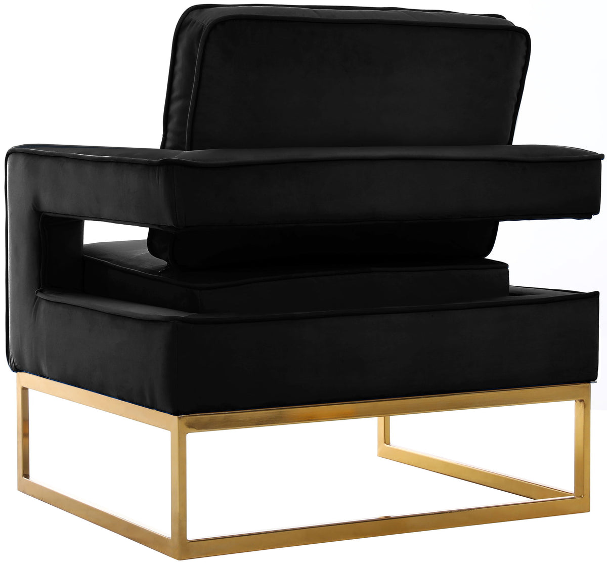 Noah - Accent Chair with Gold Legs