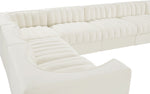 Rummi - Velvet Performance Fabric Upholstered 10 Piece Modular Sectional