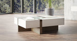Makai Modern White & Walnut Square Coffee Table by VIG Furniture - View 5