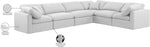 Indulge - Linen 6 Piece Modular Corner Sectional - White