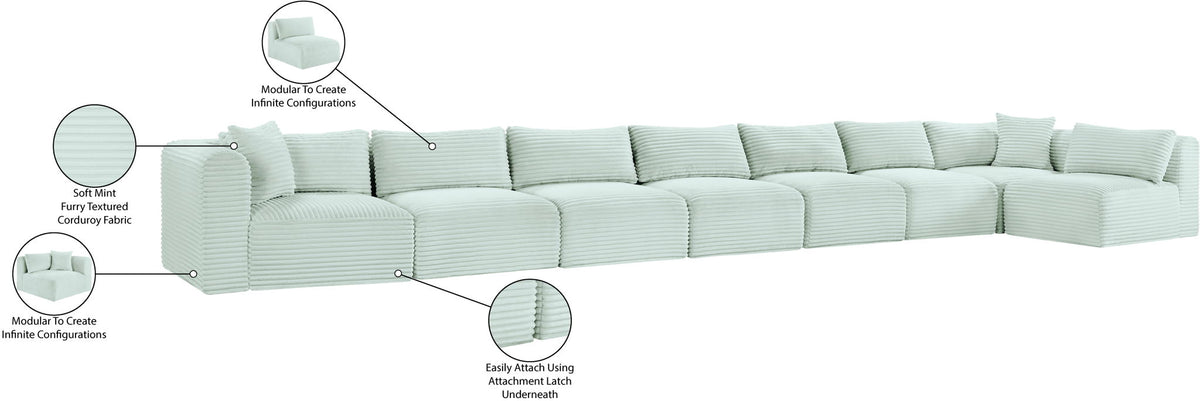 Shaggy - 8 Piece Modular Sectional
