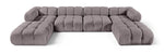 Orin - Velvet 6 Piece Modular Double Chaise Sectional