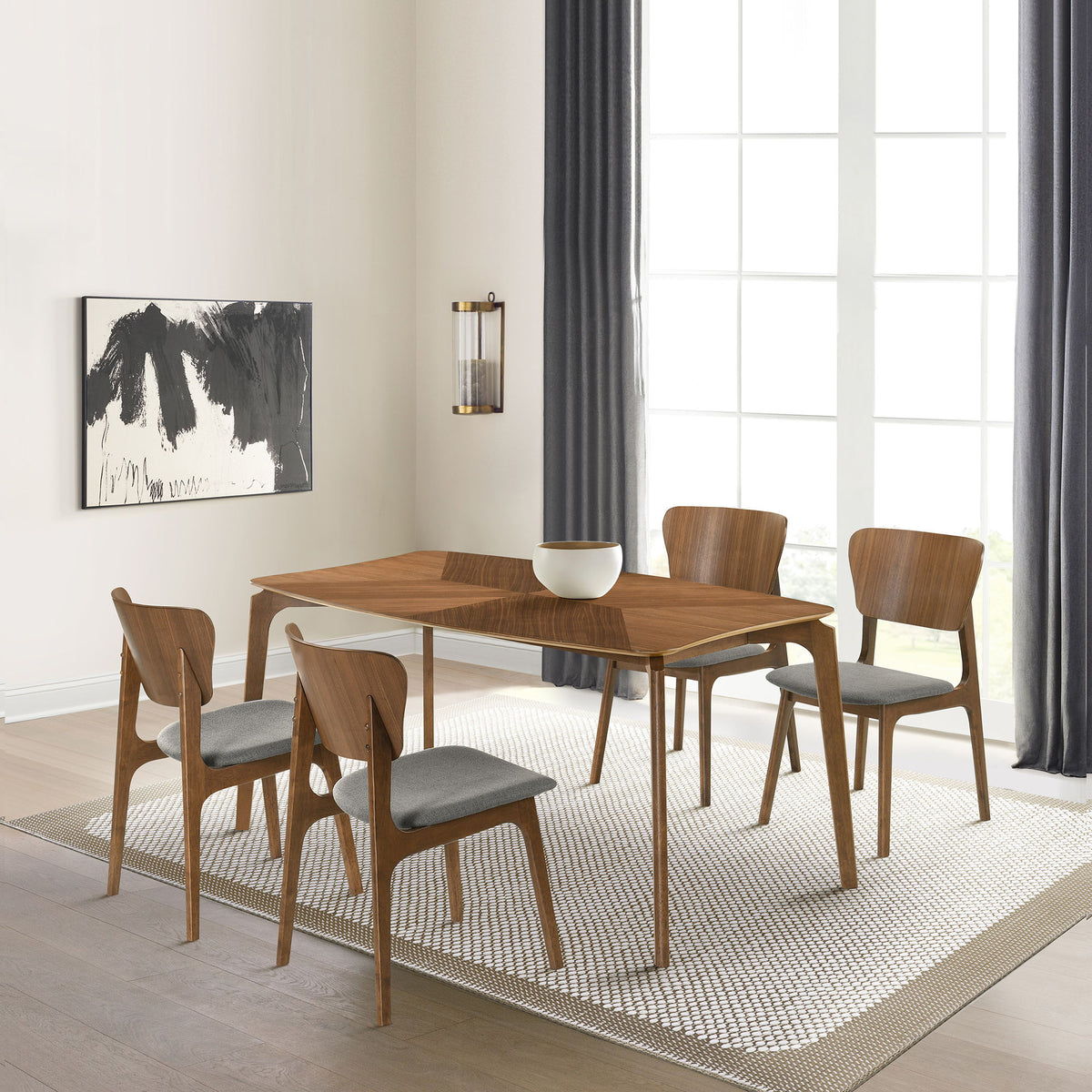 Kalia - Dining Set With Walnut Table