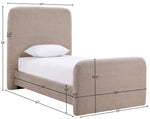 Fira - Chenille Fabric Upholstered Bed