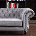 Alexandrina Grey Tufted Velvet Sofa by VIG Furniture - View 4