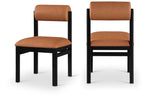 Roundhill - Faux Leather Dining Chair (Set of 2) - Black Frame