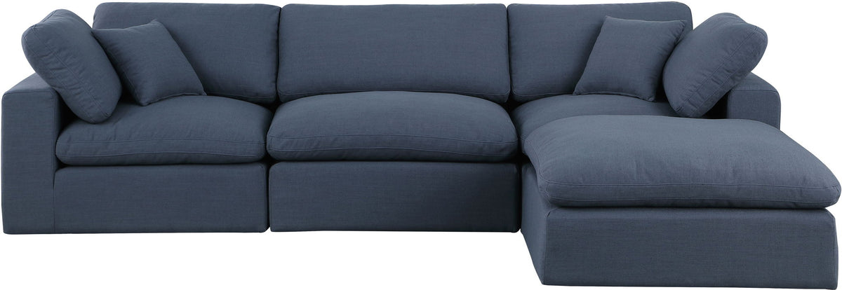 Comfy - 4 Piece Linen Fabric Modular Sectional With Chaise