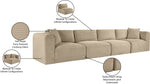 Shaggy - Fabric 4 Seat Modular Sofa