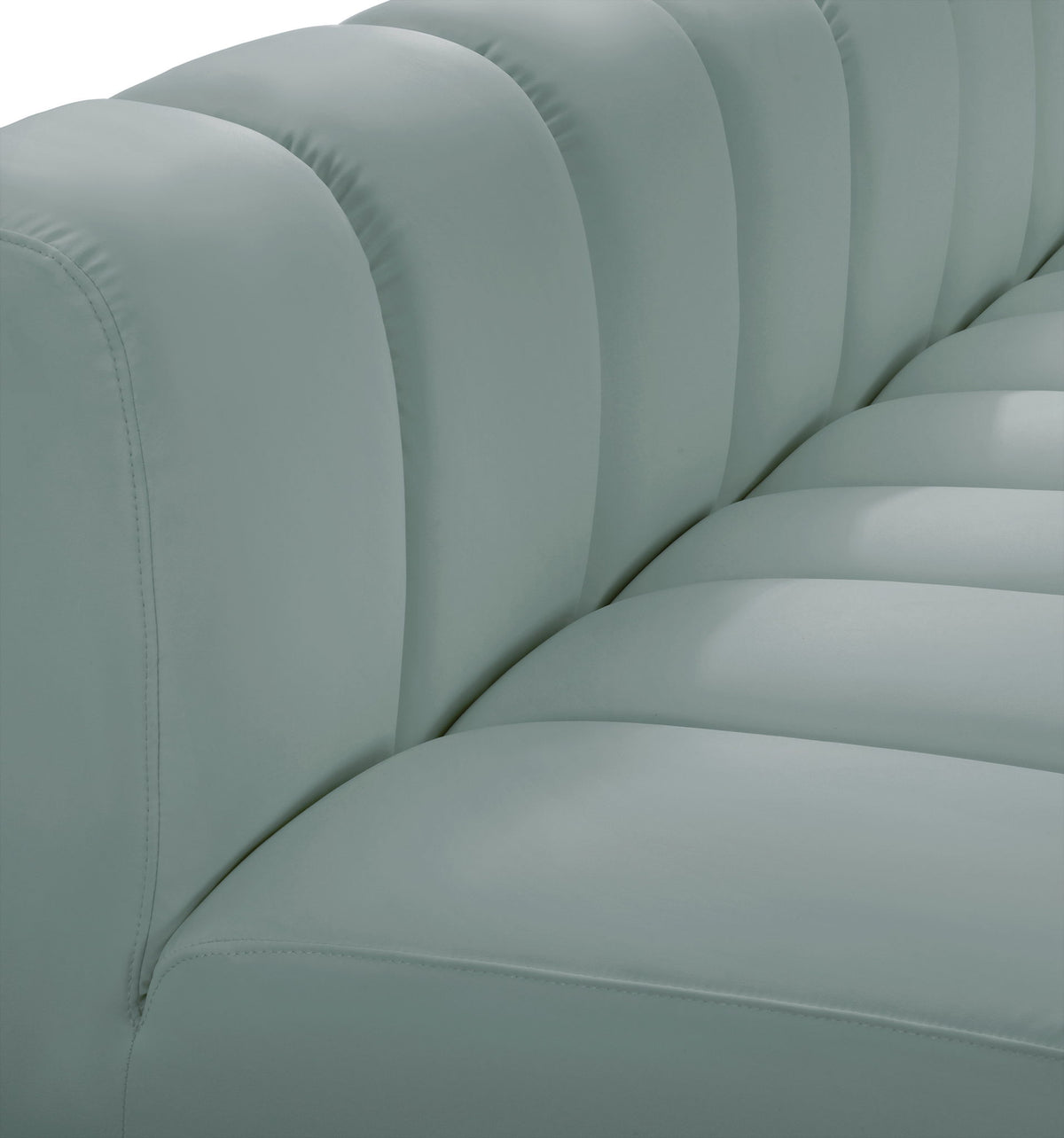 Arc - Faux Leather 2 Seats Modular Sofa