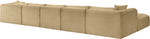 Shaggy - 6 Piece Modular Sectional With Chaise And Ottoman