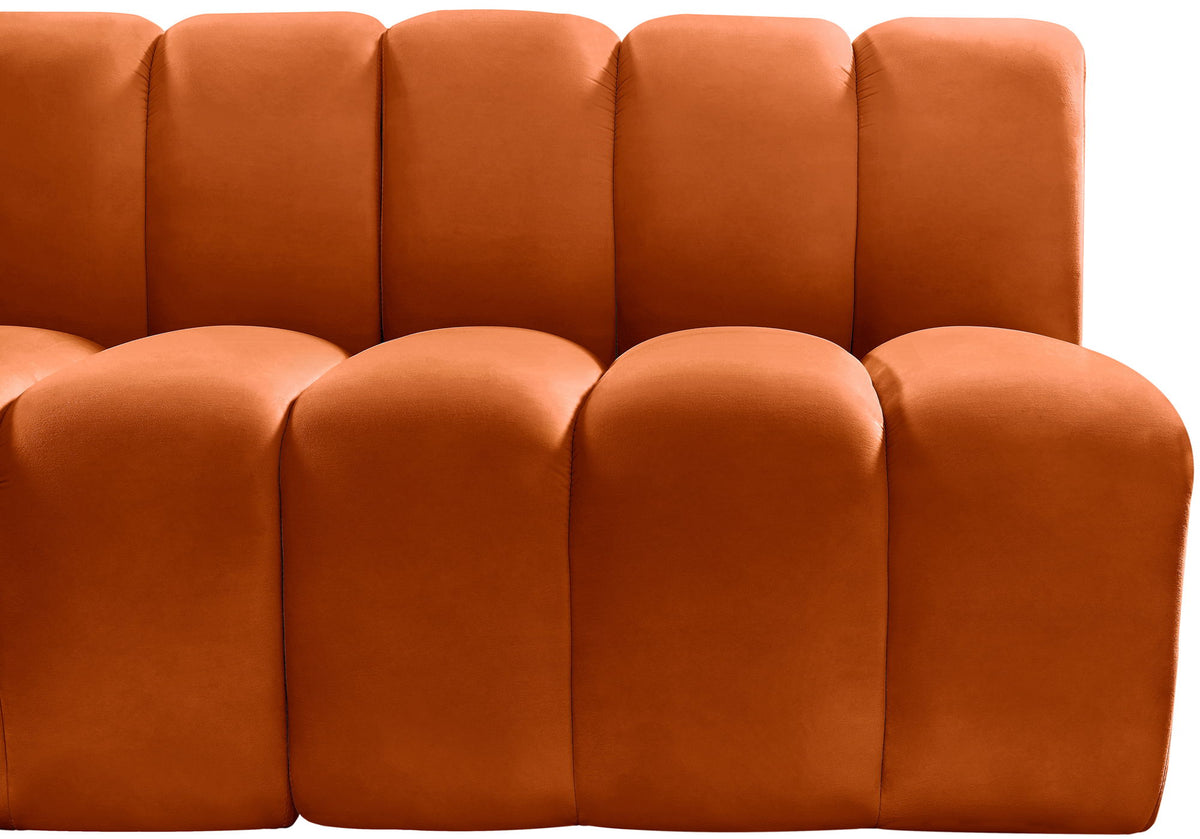 Arc - Velvet 5 Piece U-Shaped Modular Sofa