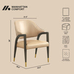 Manhattan Collette - Wood Upholstered Armchair