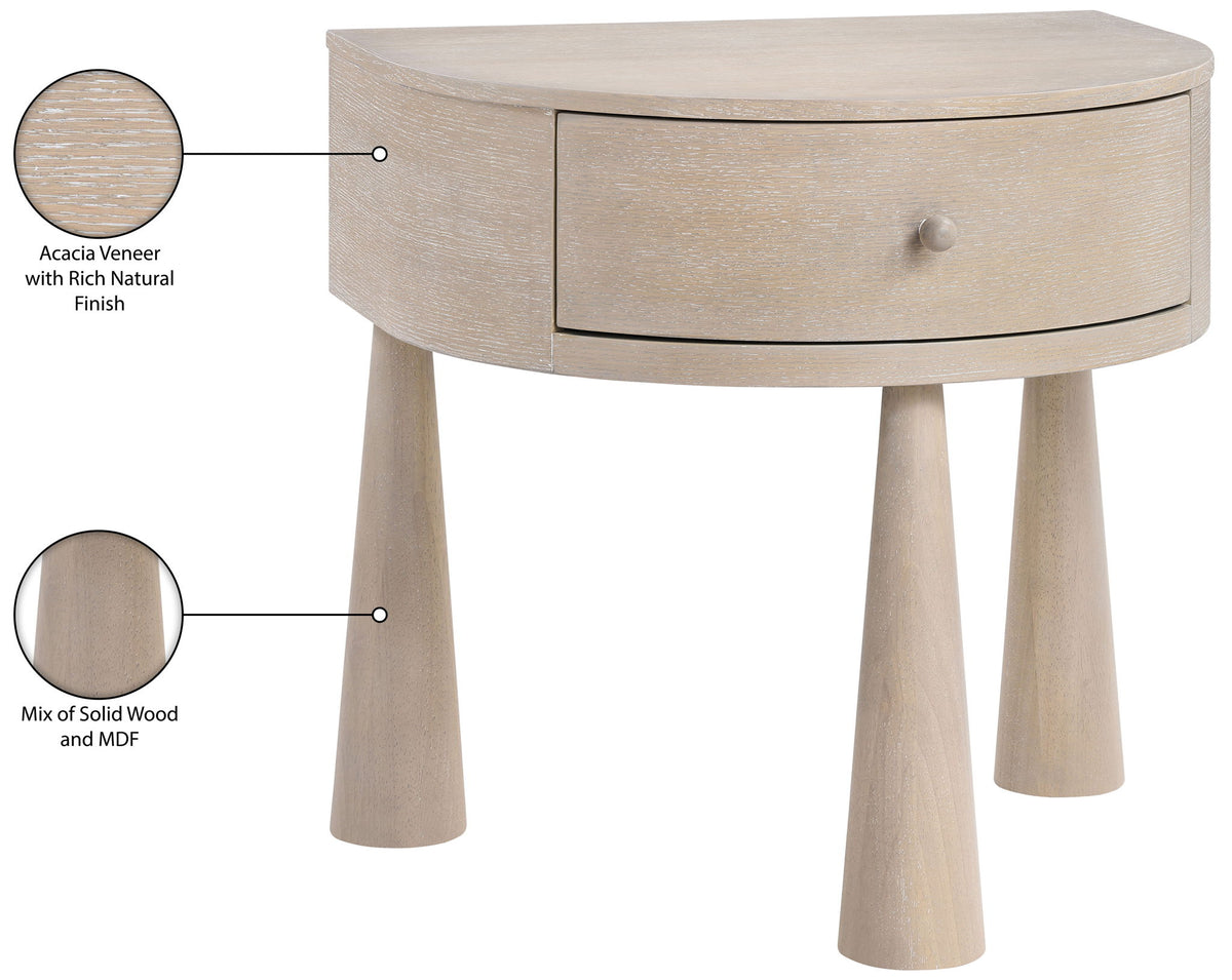 Oasis - Acacia Veneer And Solid Wood Night Stand